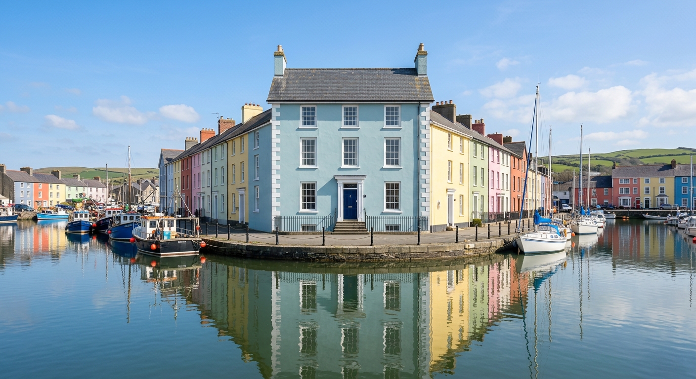 Aberaeron harbour, Ceredigion